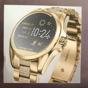 😍 Michael Kors Gold Smart Watch Bradshaw ⏰ In Box